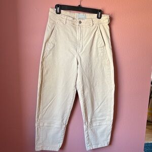 Everlane Barrel Leg pant in cream